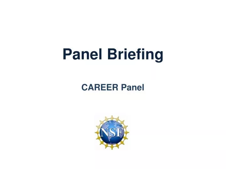 panel briefing