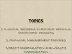 FINANCIAL DECISIONS - slide 1