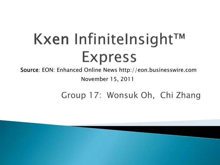 kxen infiniteinsight express