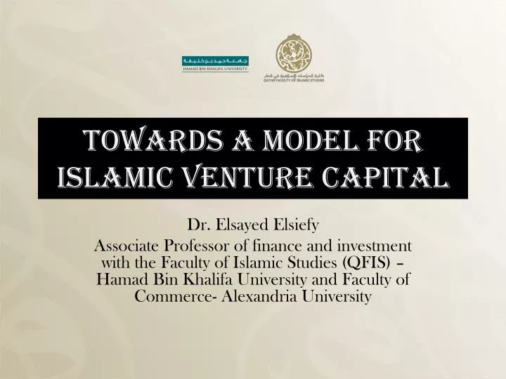 towards a model for islamic venture capital