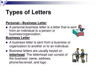 Types of Letters