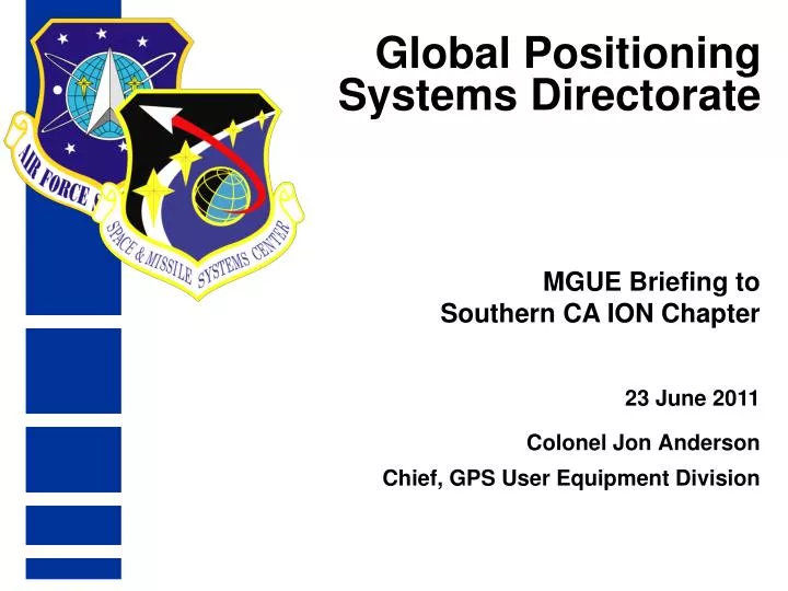 global positioning systems directorate