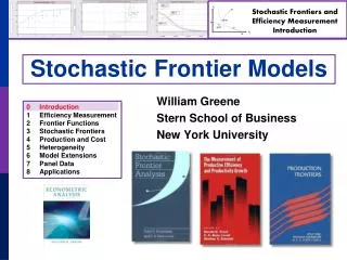Stochastic Frontier Models