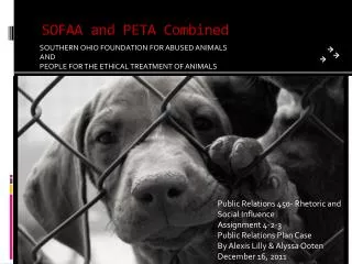 SOFAA and PETA Combined