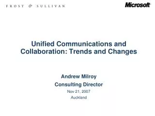 Unified Communications and Collaboration: Trends and Changes