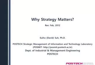 Why Strategy Matters?