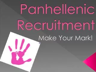 Panhellenic Recruitment