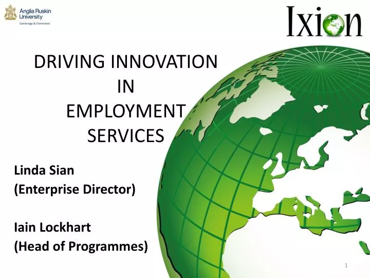 driving innovation in employment services