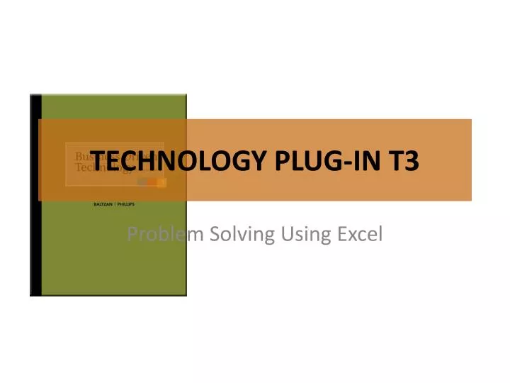 technology plug in t3