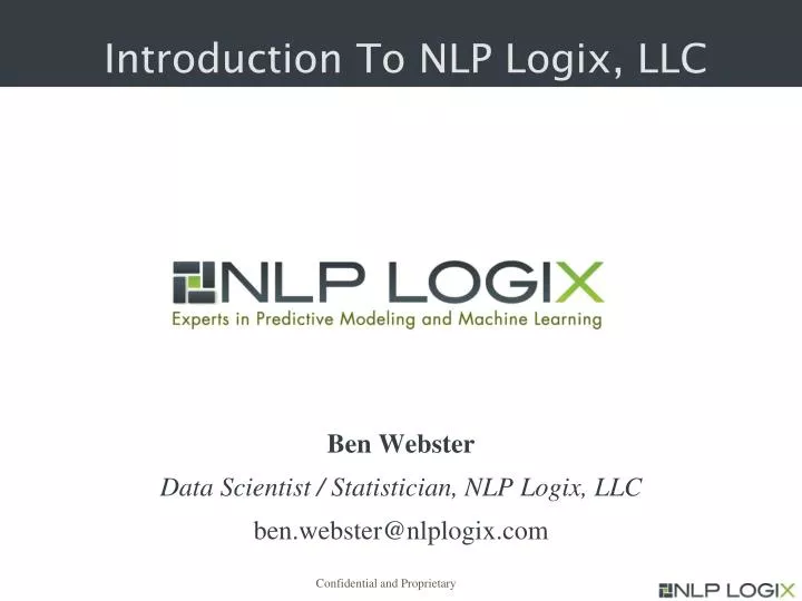 introduction to nlp logix llc