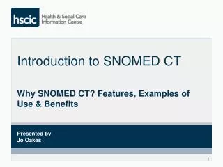 Introduction to SNOMED CT