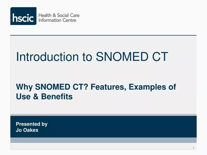 introduction to snomed ct