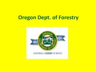 Oregon Dept. of Forestry