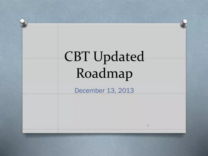 cbt updated roadmap