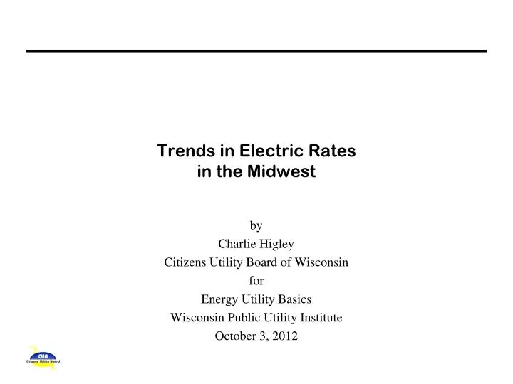 trends in electric rates in the midwest