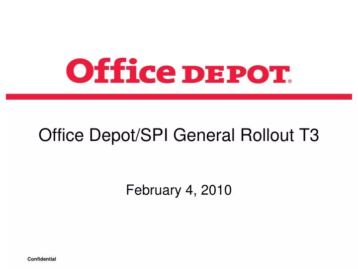 office depot spi general rollout t3