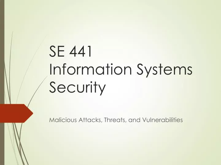 se 441 information systems security