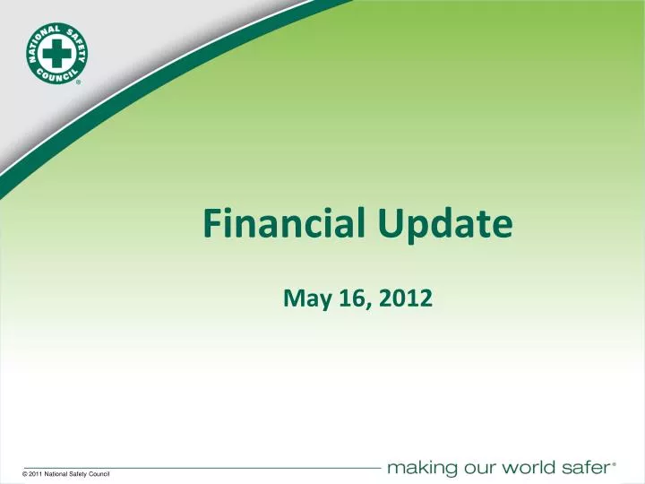 financial update may 16 2012