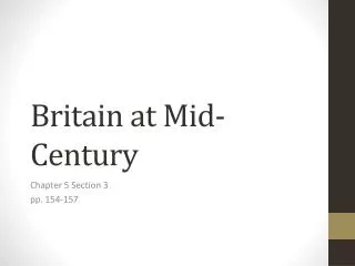 Britain at Mid-Century