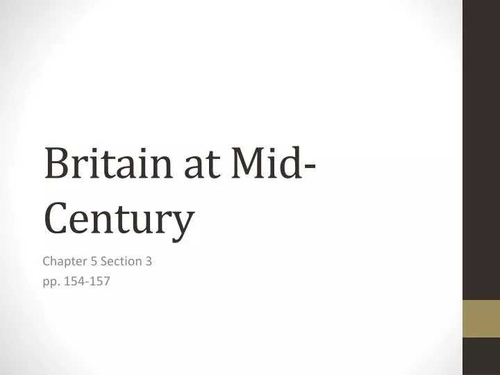 britain at mid century
