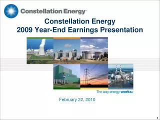 Constellation Energy 2009 Year-End Earnings Presentation