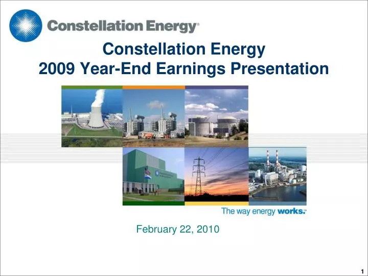 constellation energy 2009 year end earnings presentation