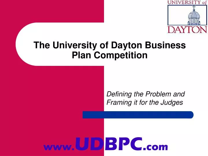 the university of dayton business plan competition