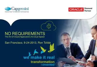 NO REQUIREMENTS The Art Of Oracle Applications At Cloud Speed