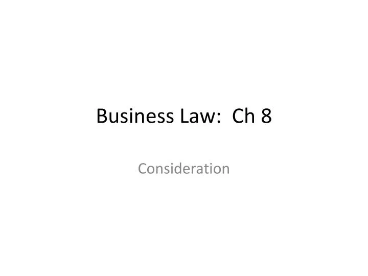 business law ch 8