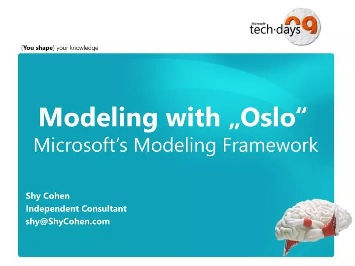 modeling with oslo microsoft s modeling framework