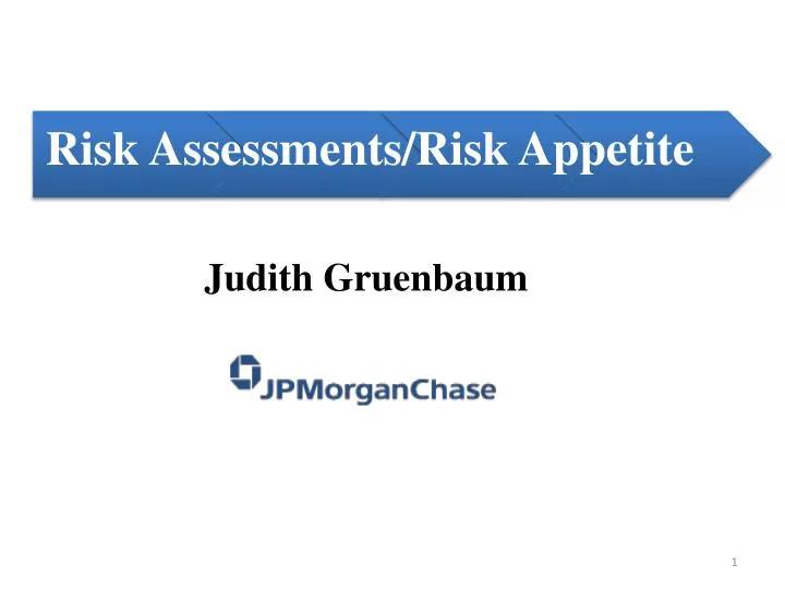 risk assessments risk appetite