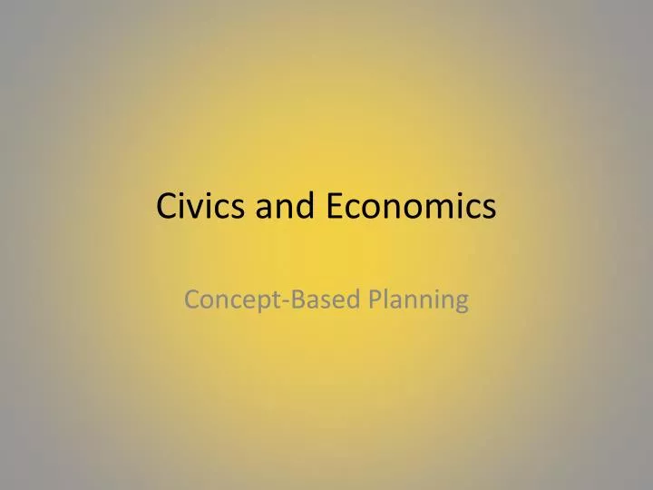 civics and economics