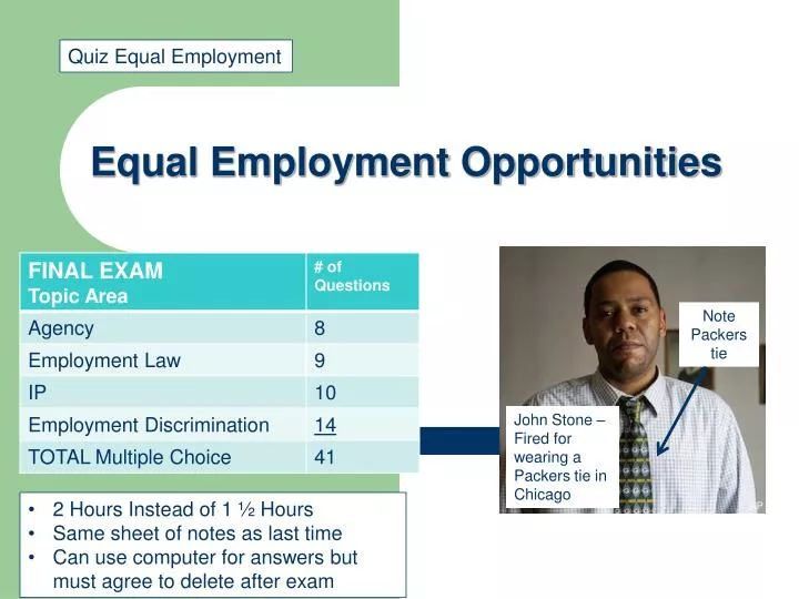 equal employment opportunities