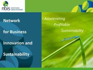 Network for Business Innovation and Sustainability