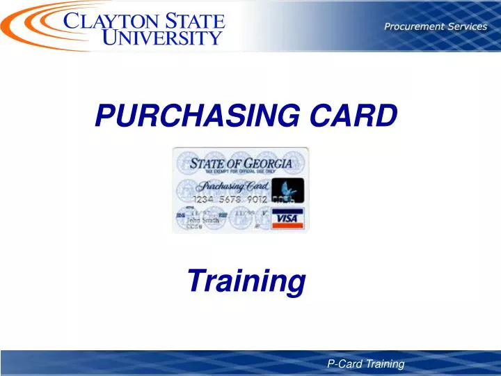 purchasing card