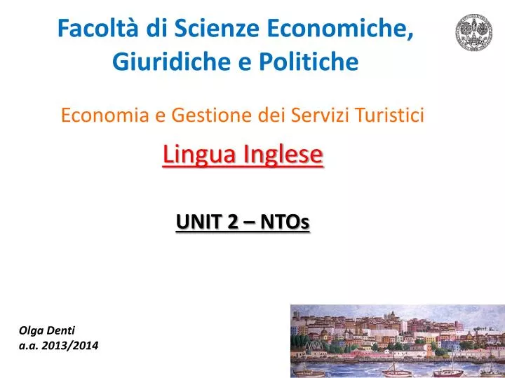 facolt di scienze economiche giuridiche e politiche