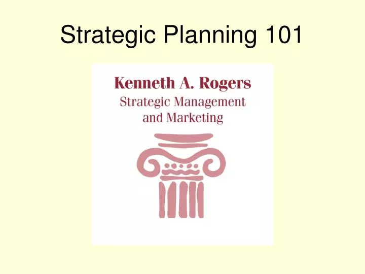 strategic planning 101