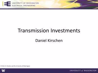Transmission I nvestments