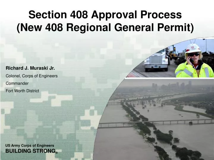 section 408 approval process new 408 regional general permit
