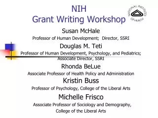 NIH Grant Writing Workshop