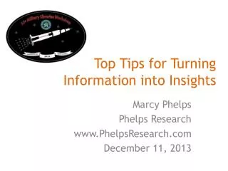 Top Tips for Turning Information into Insights