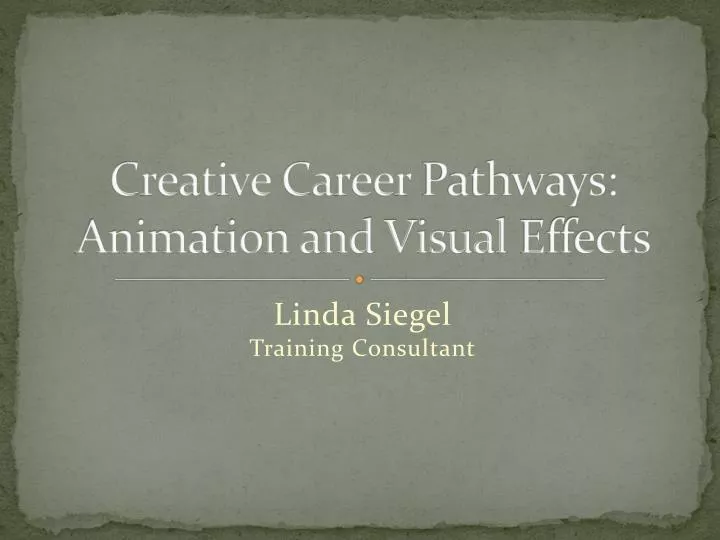 creative career pathways animation and visual effects