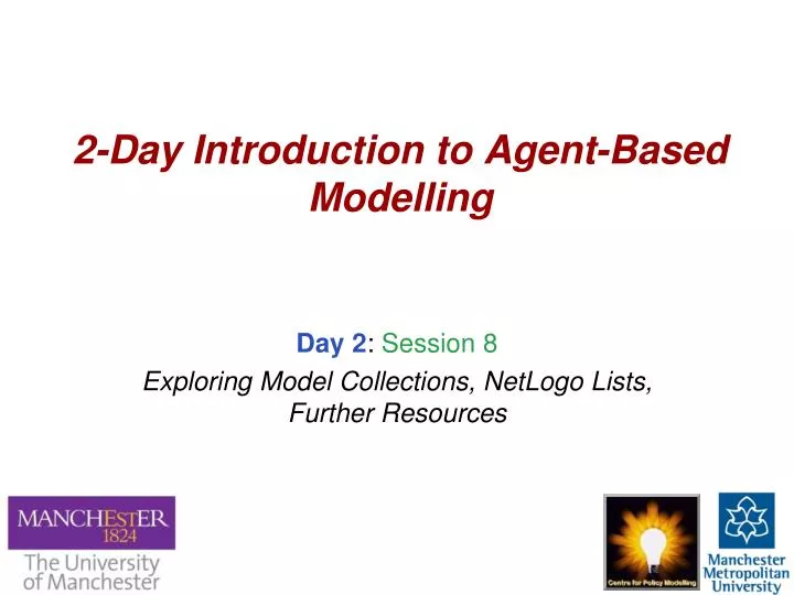 2 day introduction to agent based modelling