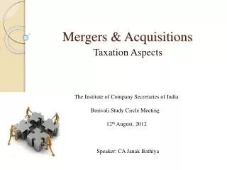 Mergers &amp; Acquisitions