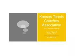 Kansas Tennis Coaches Association