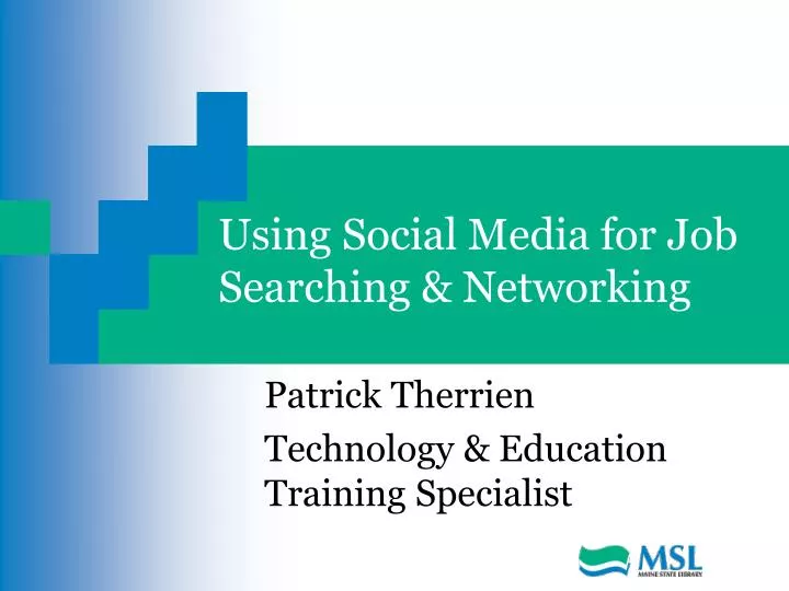using social media for job searching networking