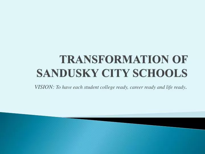 transformation of sandusky city schools