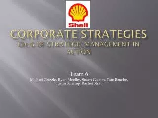 Corporate Strategies Ch. 6 of Strategic Management in Action