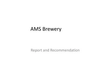 AMS Brewery