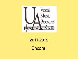 2011-2012 Encore!